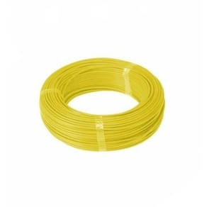Fio cabo flexível 6mm amarelo - 50 metros