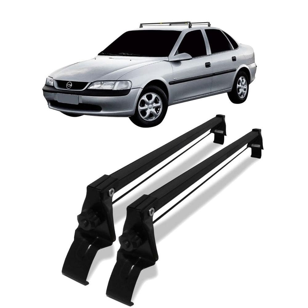 Rack teto vectra 1996 97 98 até 2005 bagageiro ferro preto