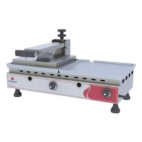 Grill a Gás Progás 70cm Dupla 1 Prensa Chapa de Alumínio PRA-700G