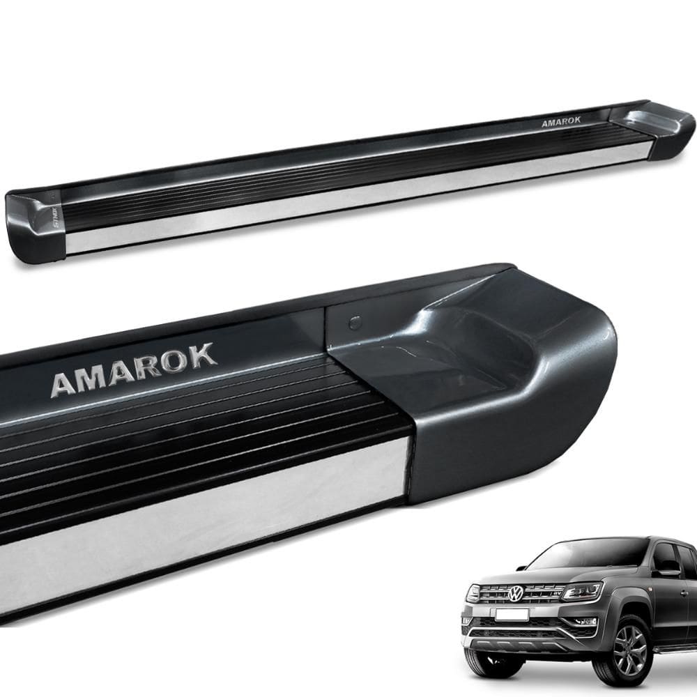 Estribo Lateral Amarok 2010 a 2023 CD Cinza Iron Personalizado