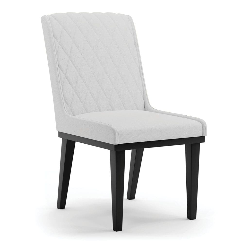 Cadeira Sala de Jantar Base Madeira Preto Sofia Linho D03 - D`Rossi