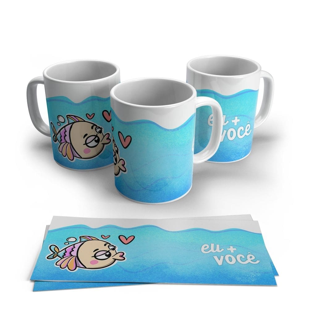 Caneca de Porcelana Dia dos Namorados Modelo 12