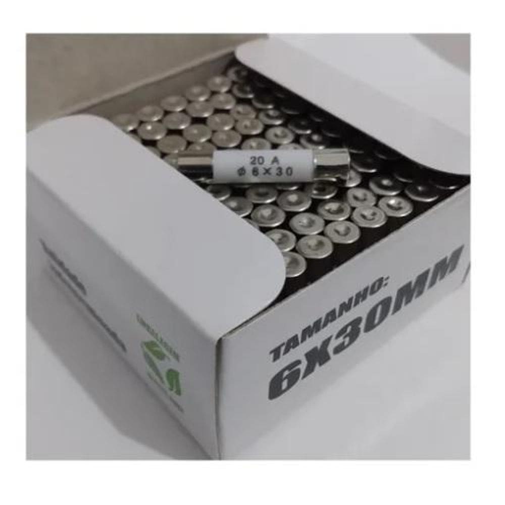 100 pçs fusível cerâmico  20a para microondas