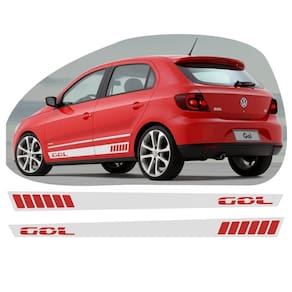 Faixa lateral para gol g5 g6 g7 adesivo gr9 colante tuning