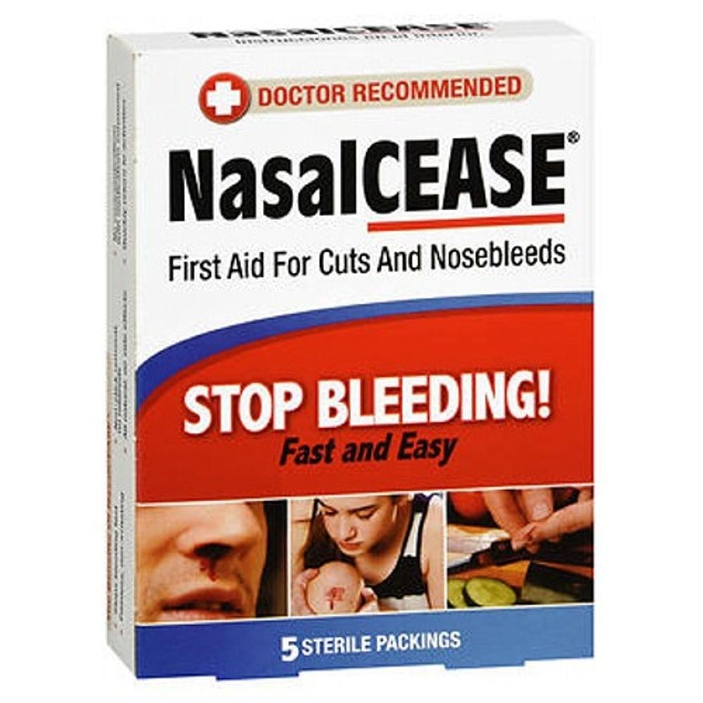 Embalagens de sangramento nasal Nasalcease 5 cada por Nasalcease (pacote com 6)