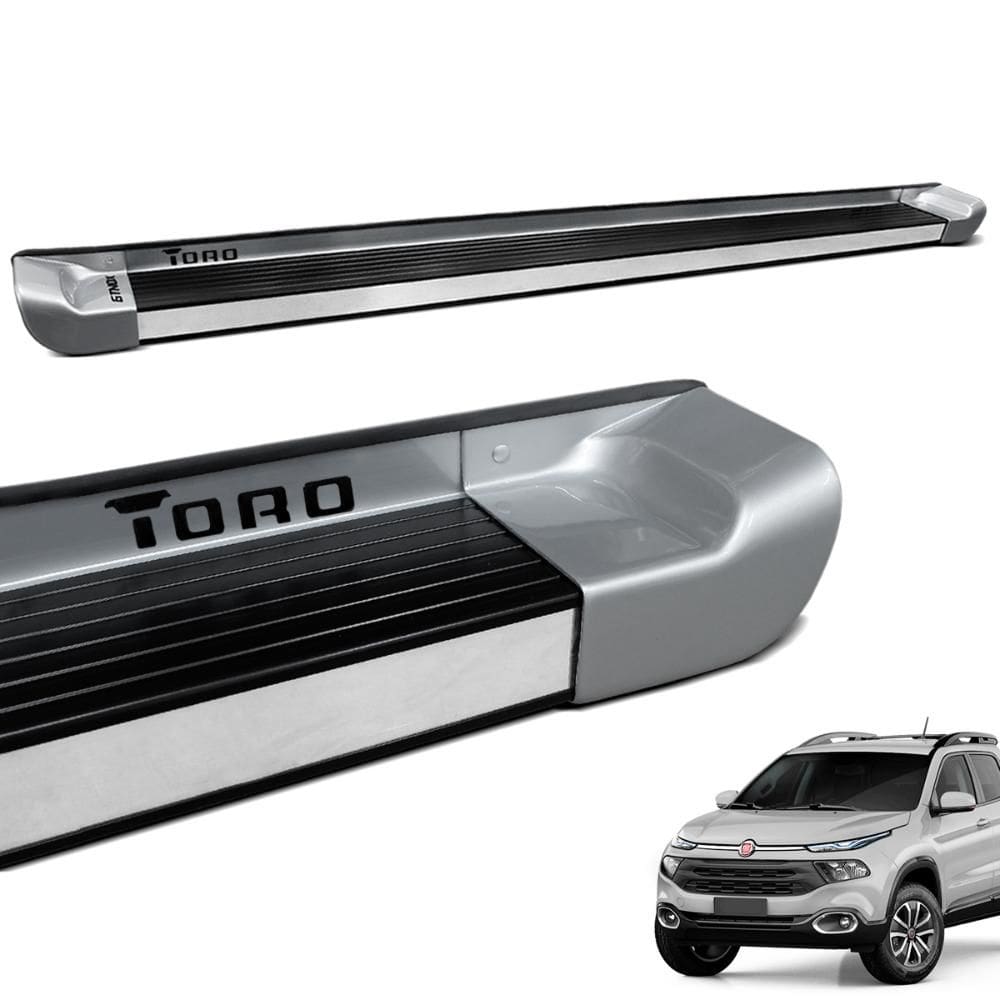 Estribo Lateral Toro 2016 a 2024 Prata Billet Personalizado