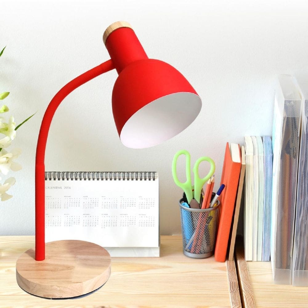 Luminária mesa abajur 50cm articulada flexível + lâmpada led