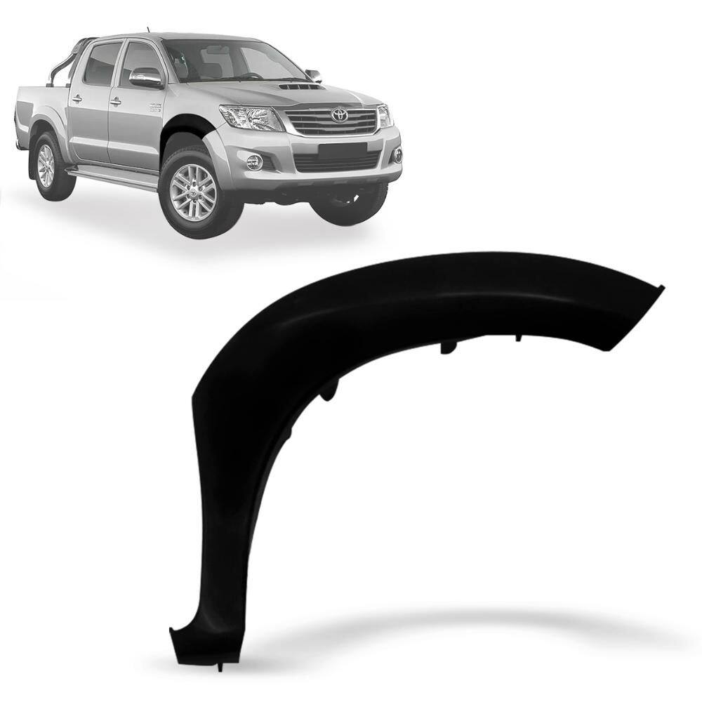 Alargador Paralamas Hilux 2012 a 2015 Dianteiro LD Preto
