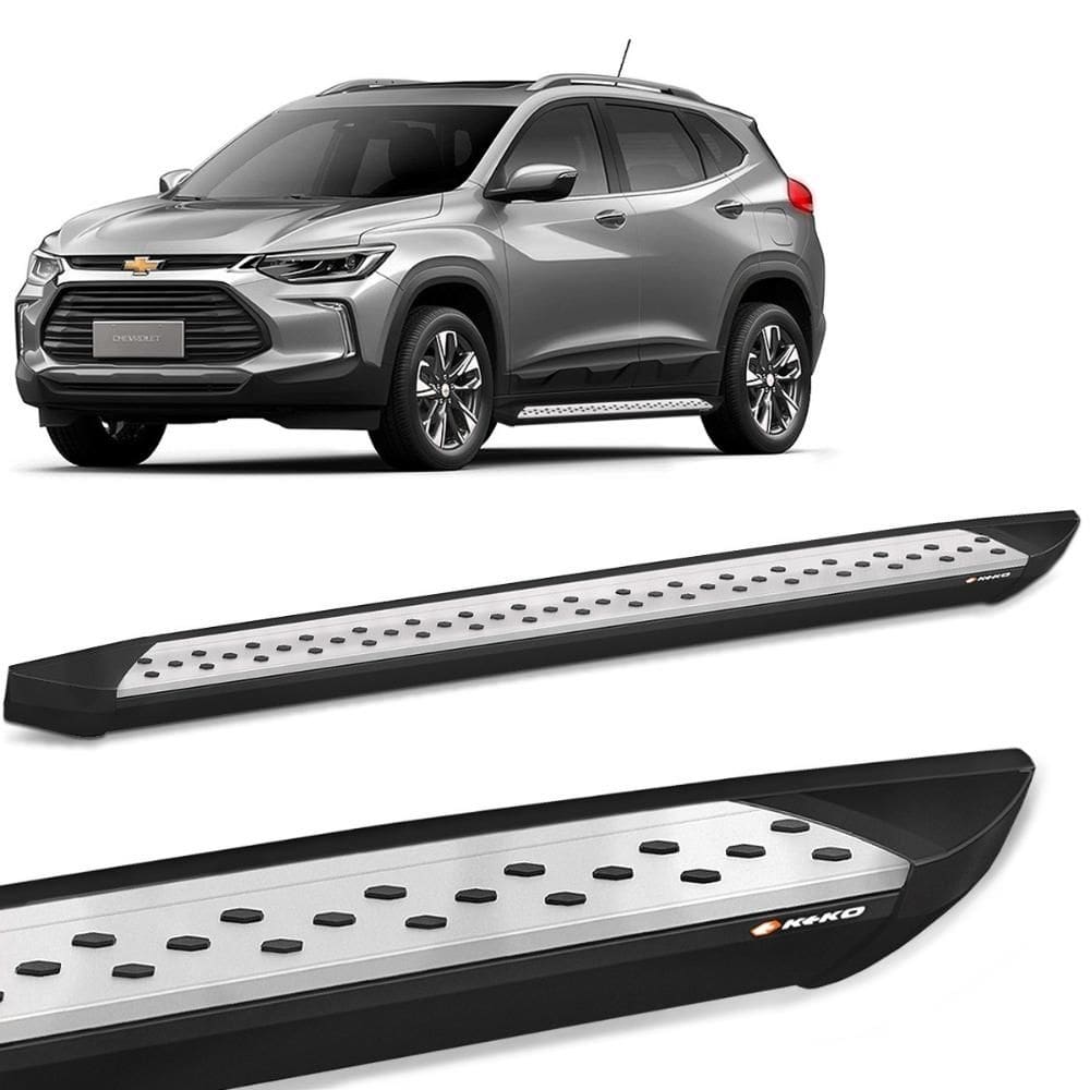 Estribo Lateral Tracker 2020 a 2023 Alumínio Prata K2 My Way