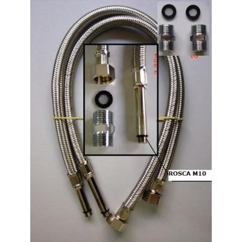 Flexível para Monocomando Rosca M10 x 1/2 x 60 Cm Kit Com Duas Peças - 251004