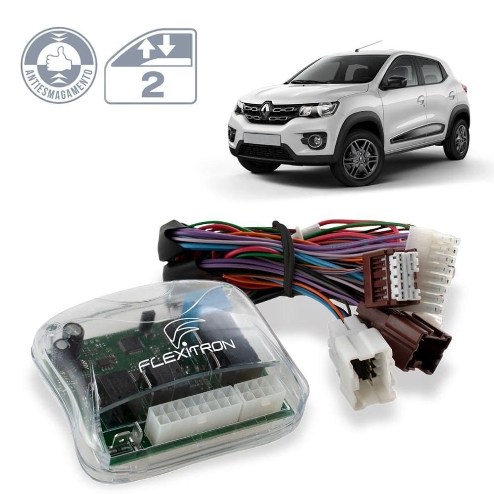 Modulo Vidro Elétrico Kwid 2018 a 2020 Antiesmagamento