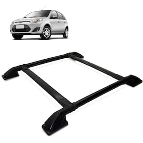 Rack Bagageiro De Teto Fiesta Hatch 2003 a 2011 Tubolar Preto
