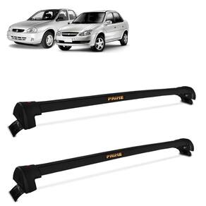 Rack De Teto Travessa Corsa Sedan Classic 1995 a 2016 Alumínio Preto