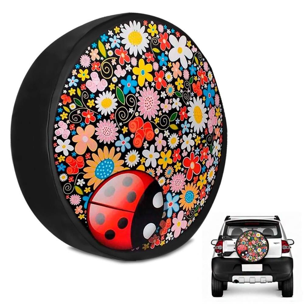 Capa de Estepe Crossfox 2005 a 2018 Joaninha Com Cadeado