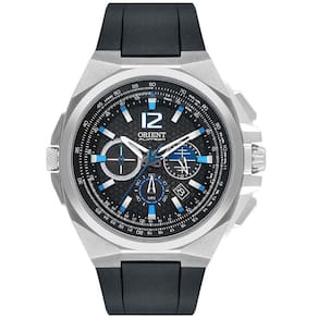 Relógio orient flytech mbtpc007 g2px titanium prata borracha
