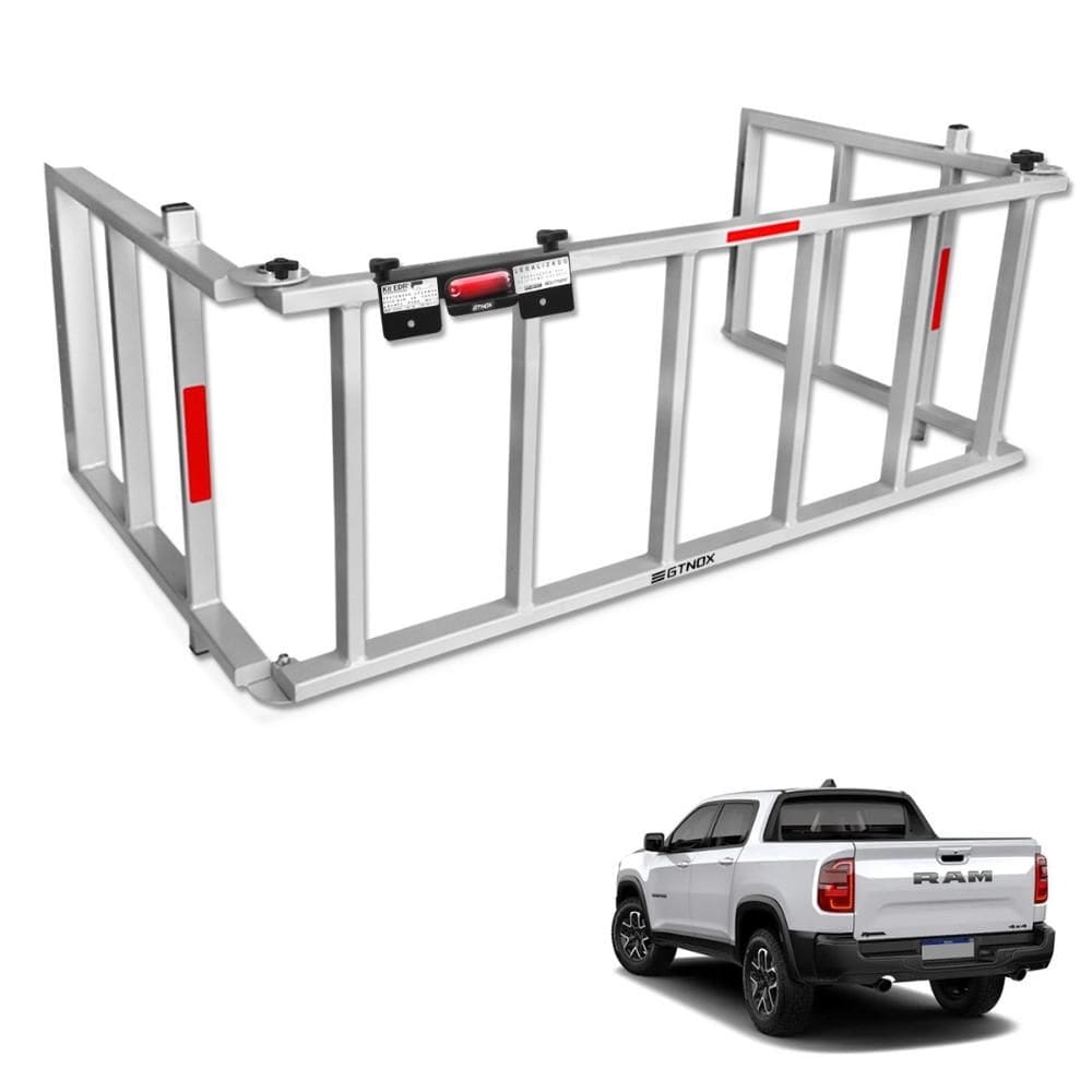 Extensor De Caçamba Rampage 2023 2024 Rampa Prata Reforçado 350kg