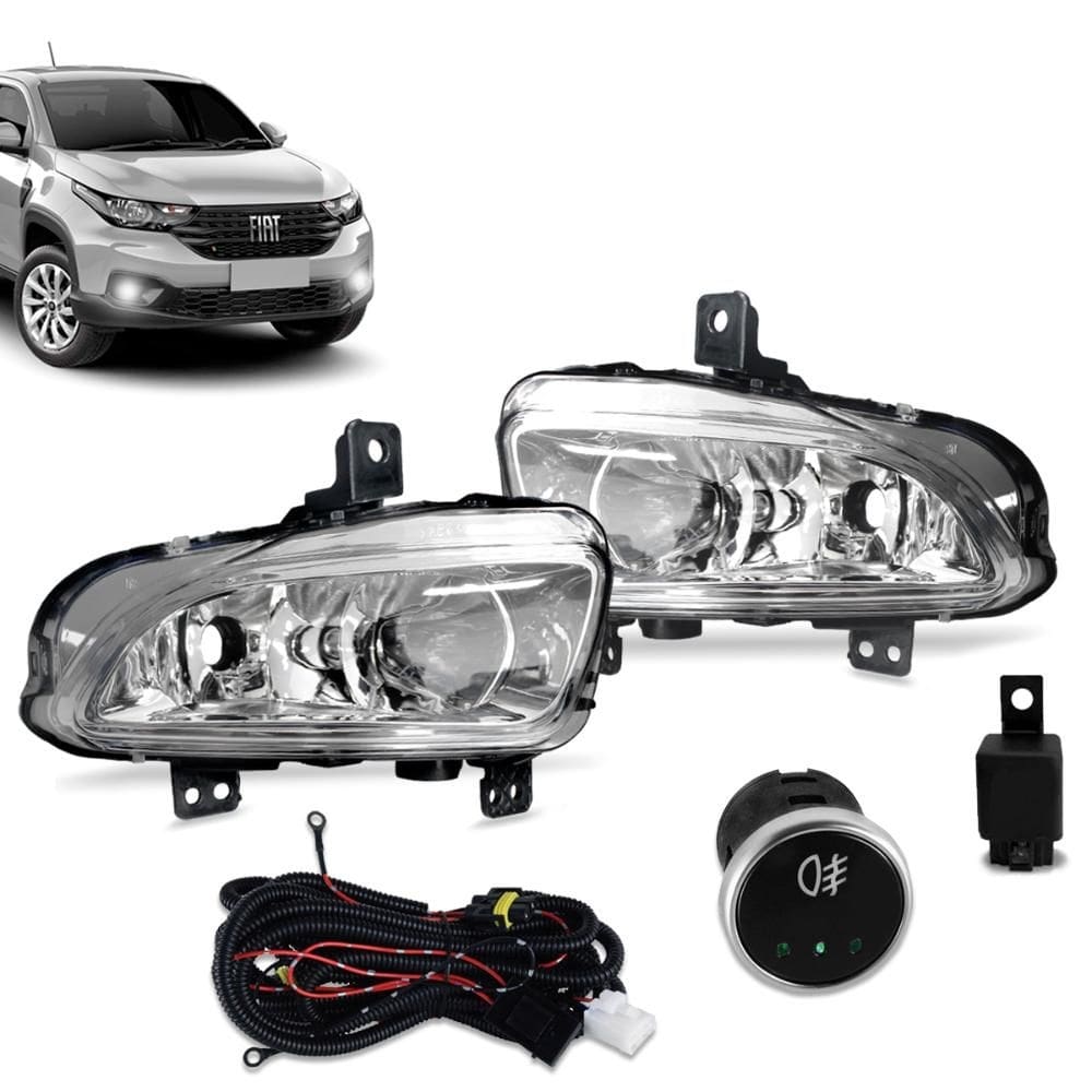 Kit Farol de Milha Strada 2020 a 2024 Botão Modelo Touch