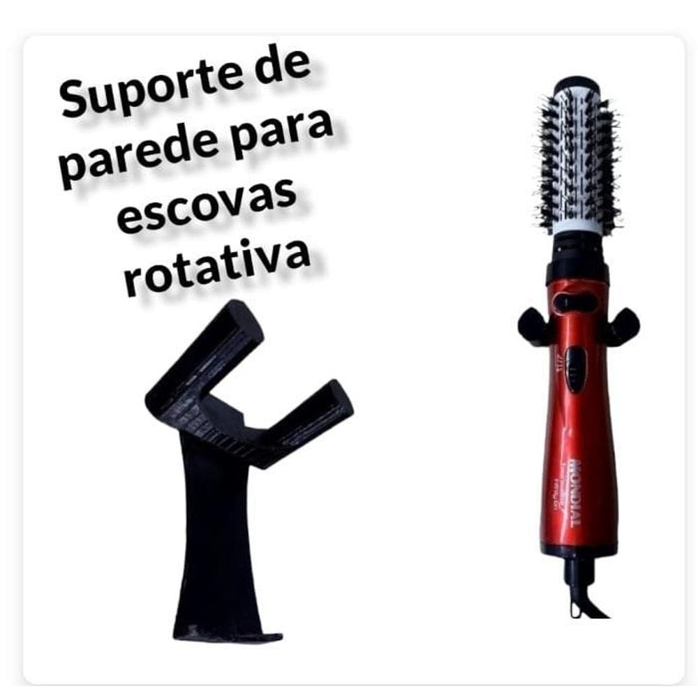 Suporte parede escova rotativa fita dupla face mondial arno