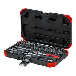 Jogo soquete sextavado gedore 1/4 com 46 peças r49003046