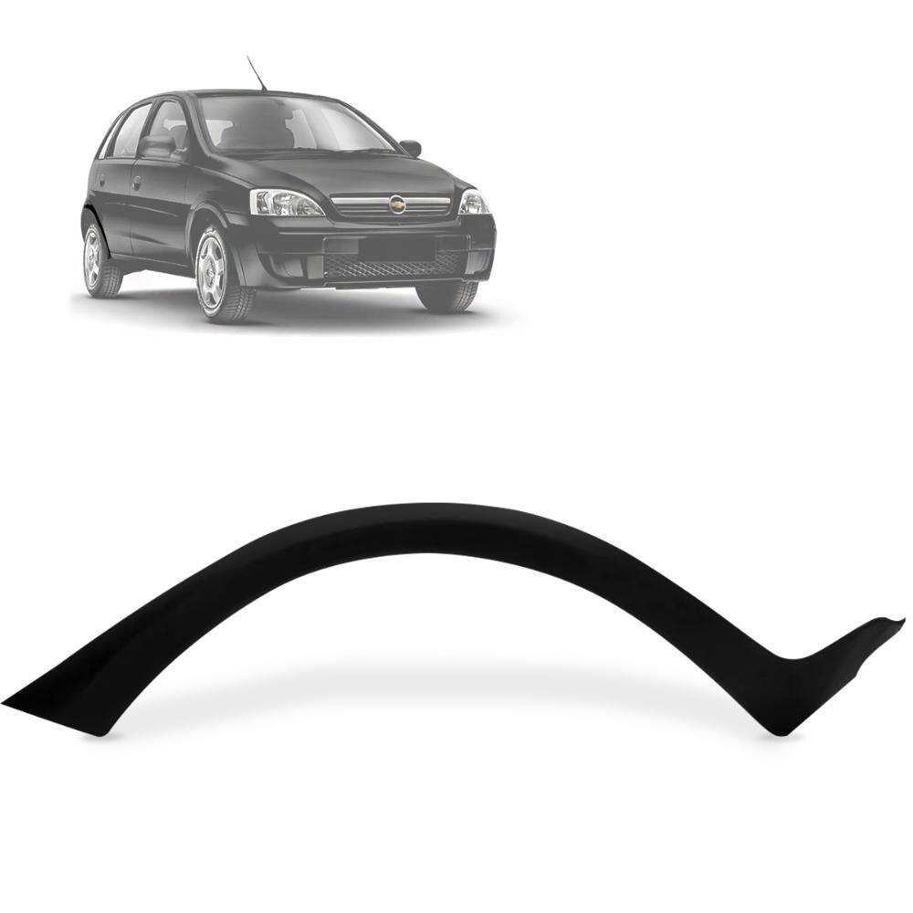 Alargador Paralamas Corsa Hatch 2003 a 2012 Tras LD Preto