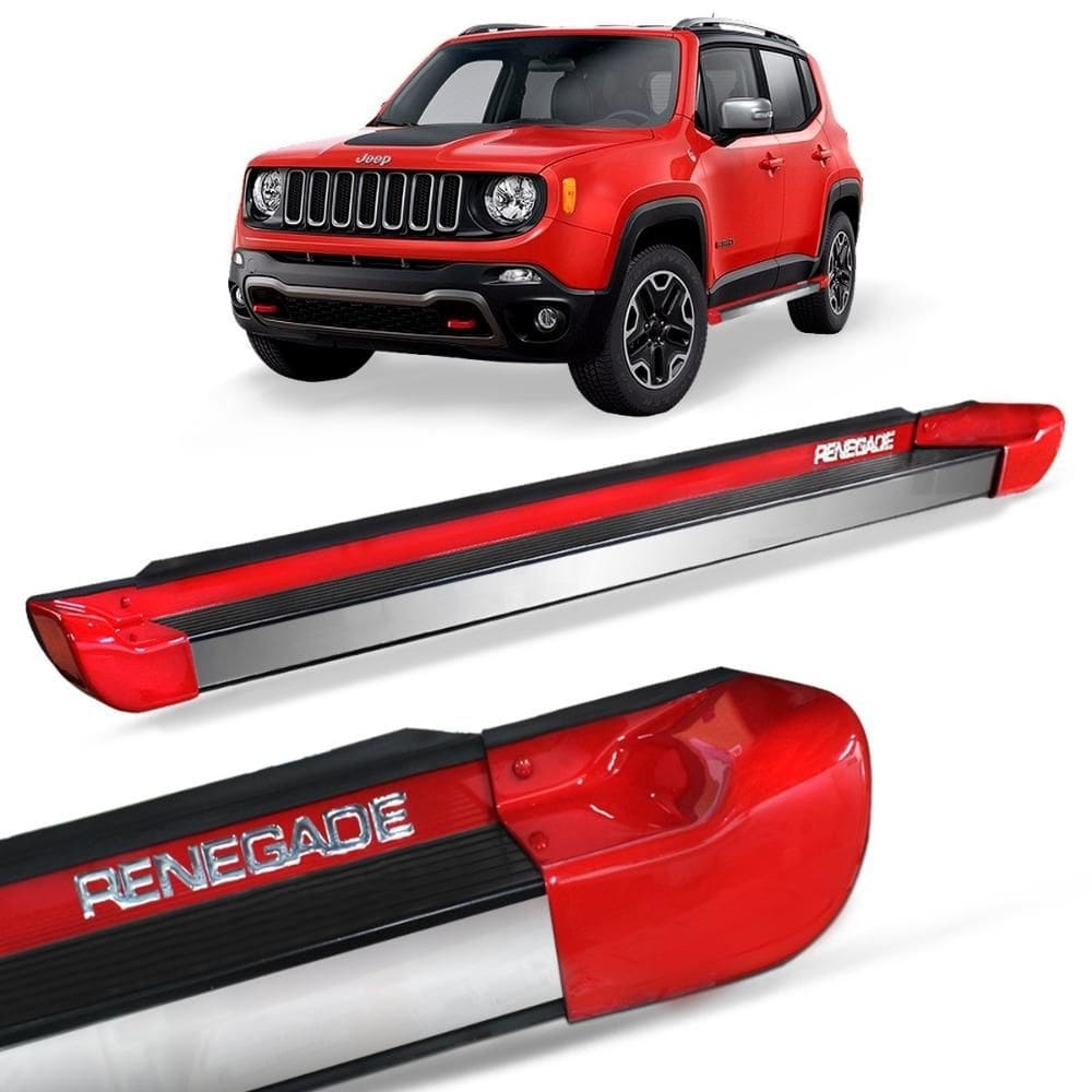 Estribo Lateral Renegade 2015 a 2020 Vermelho Colorado Personalizado Gtnox