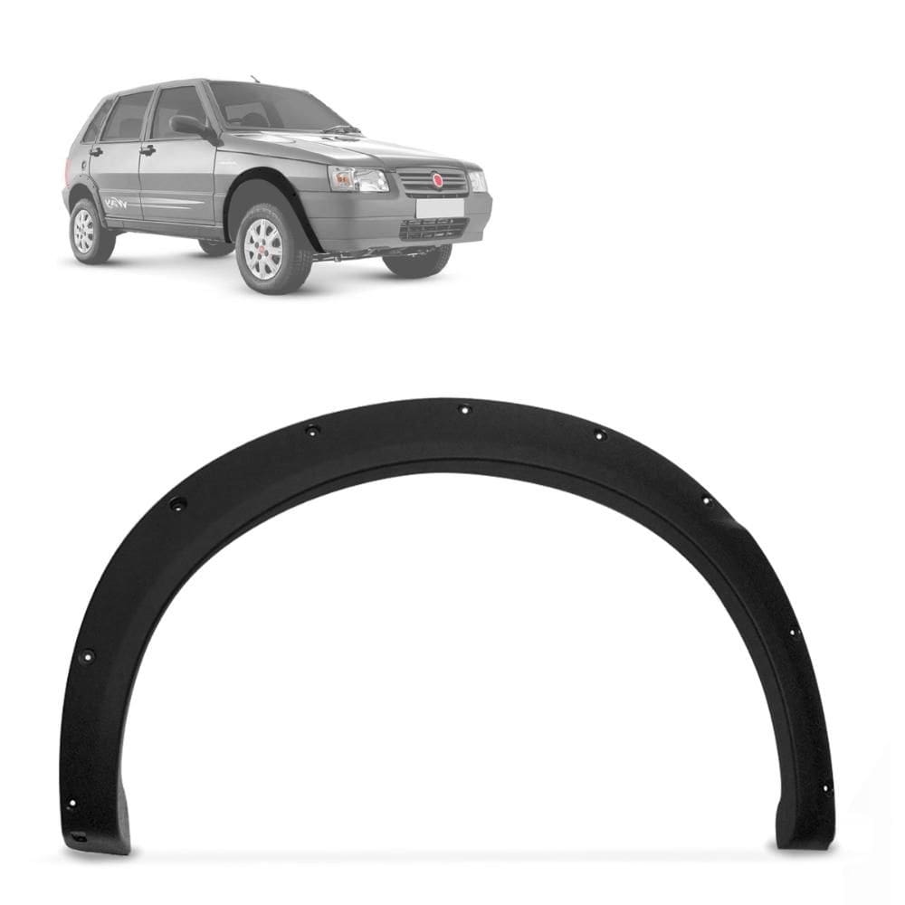 Alargador Paralamas Uno Way 2006 a 2008 Dianteiro LD Preto
