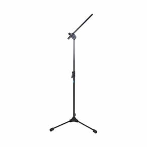 Pedestal suporte microfone banner girafa tps preto ask