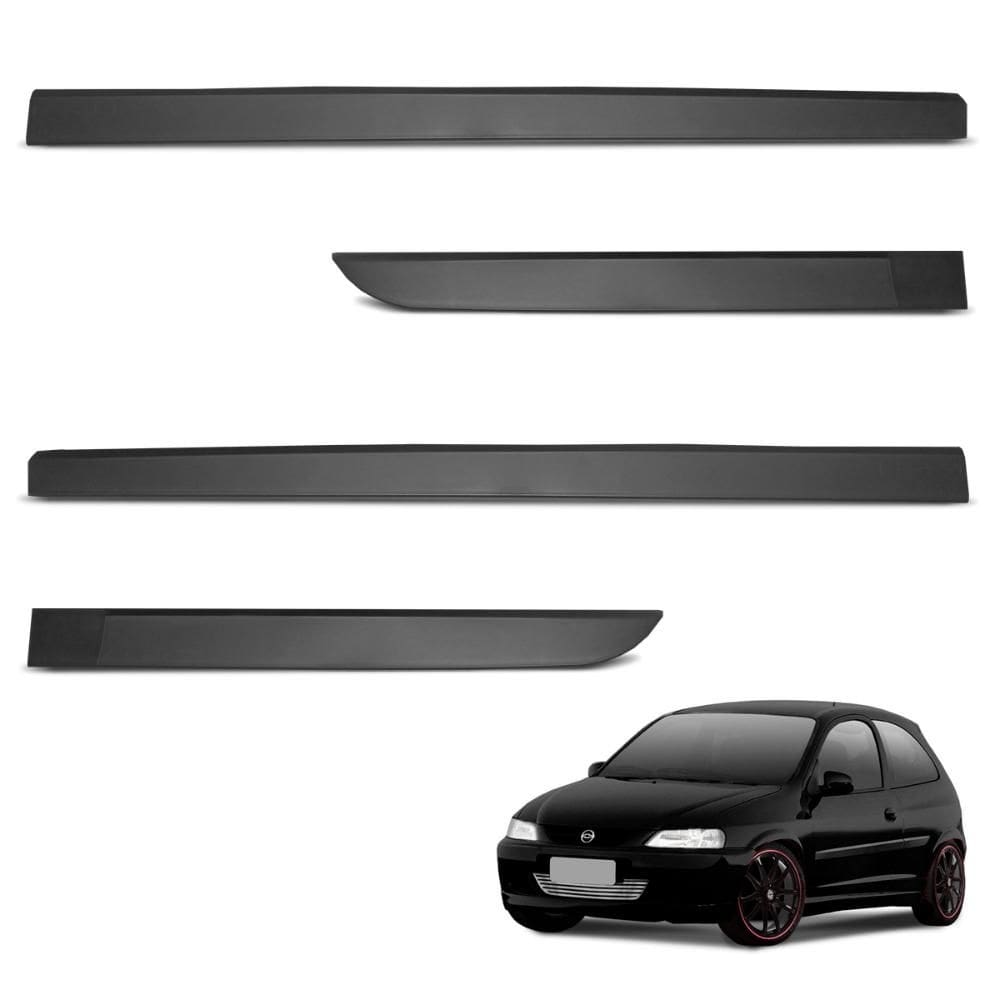Jogo de Friso Lateral Celta 2000 A 2005 Preto Texturizado Modelo Original