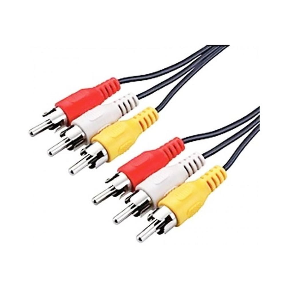 Cabo de video e audio av rca de 10 metros