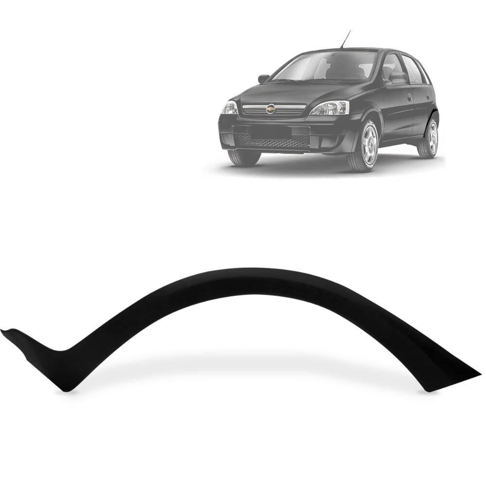 Alargador lamas Corsa Hatch 2003 a 2012 Tras Esquerdo Preto