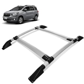 Rack De Teto Bagageiro Spin 2013 a 2023 Tubolar Prata