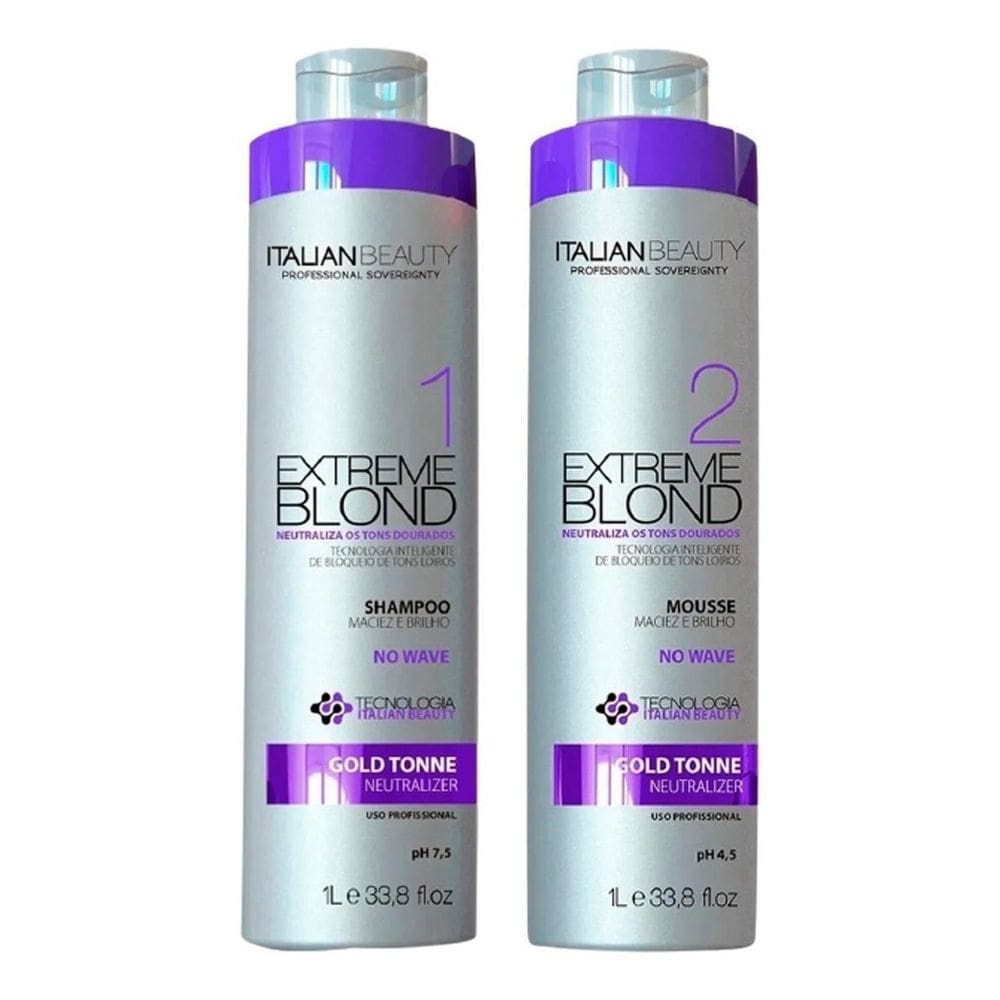 Escova progressiva para loiras sem formol italian beauty bsk