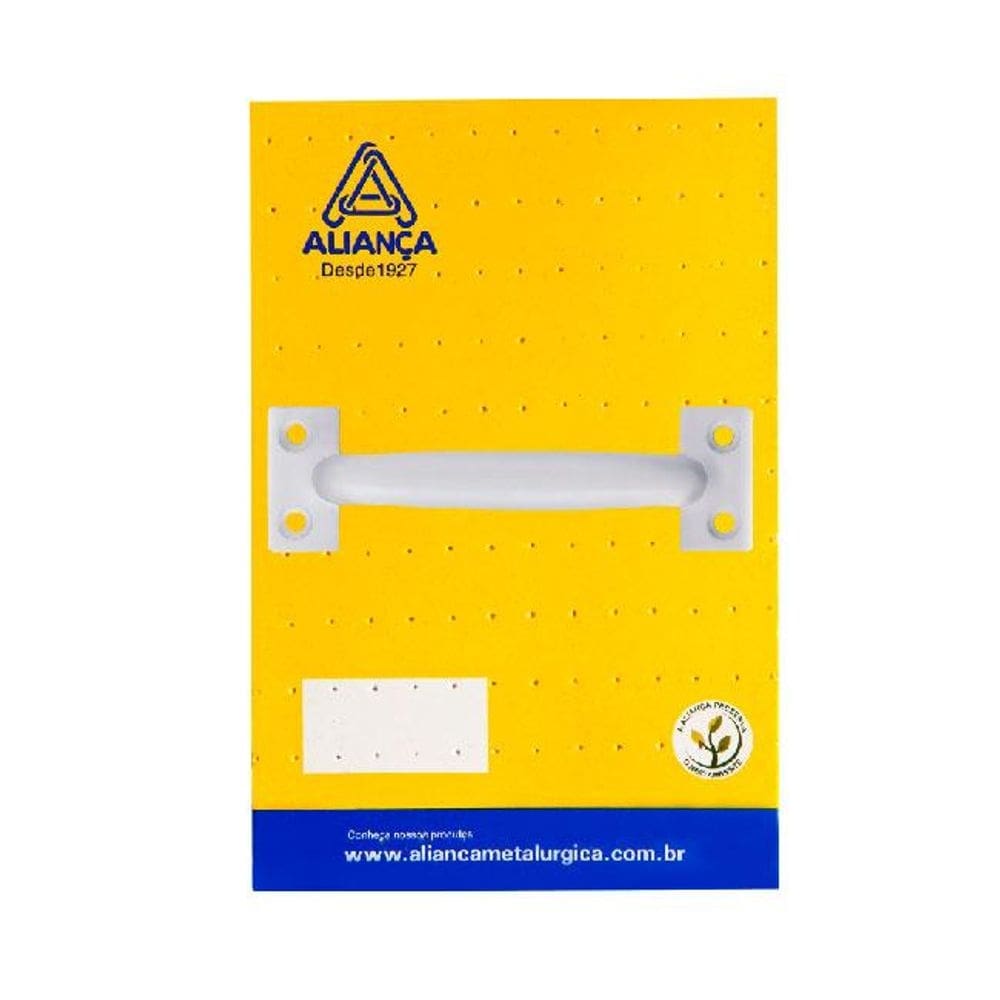 cartela puxador alca 86127 120mm branco alianca