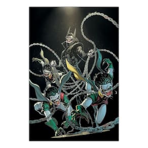 Quadro A3 em MDF Batman que Ri Capa HQ - Placa