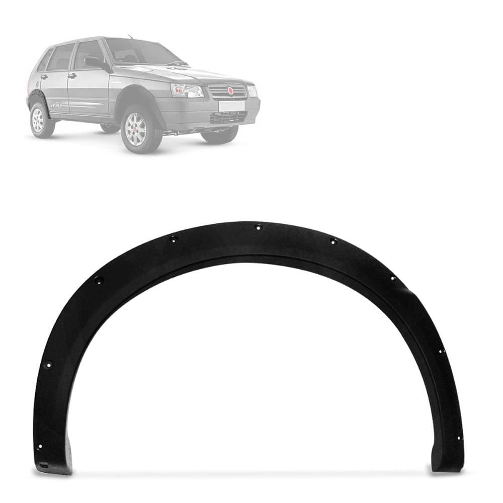 Alargador Paralamas Uno Way 2006 a 2008 Traseiro LD Preto