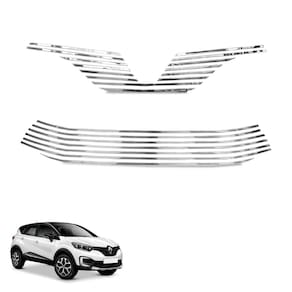 Sobre Grade Captur 2017 a 2020 Aço Inox Cromada Slim Gtnox