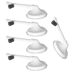Kit Com 5 Chuveiro Ducha Plástico 4 C Registro Branco Akato