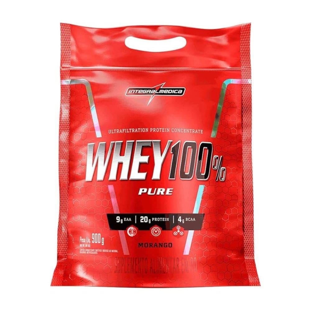 Whey 100% Pure Morango 1,8kg Refil