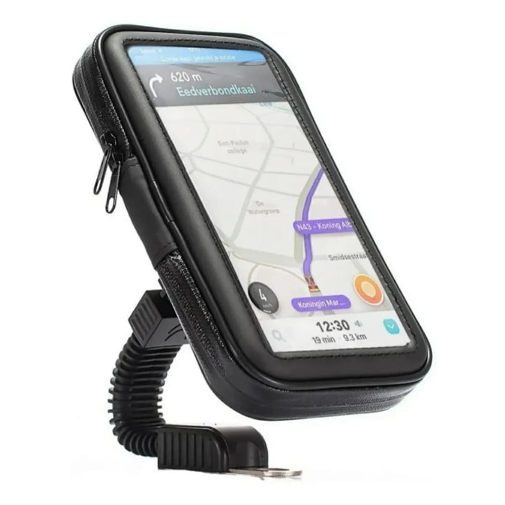 Capa Suporte Prova D`água Celular 6,3 Pol Para Moto Bike Gps