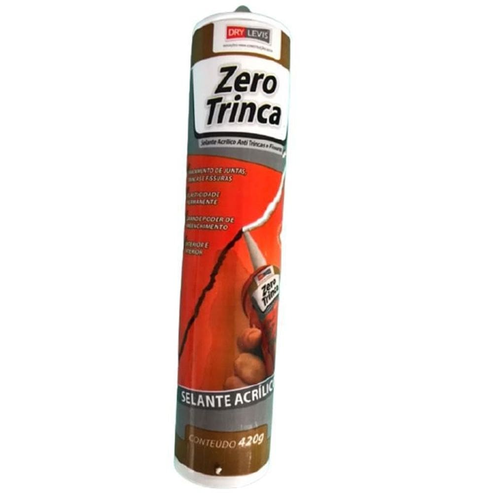 Selante acrílico para trincas e fissuras zero trinca 420g