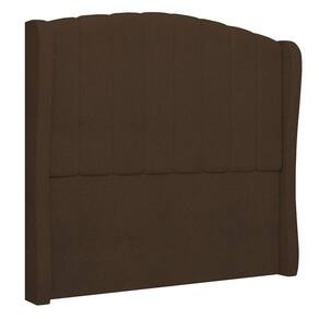 Cabeceira Casal King Cama Box 195cm Glenda I02 Bouclê Marrom - Mpozenato