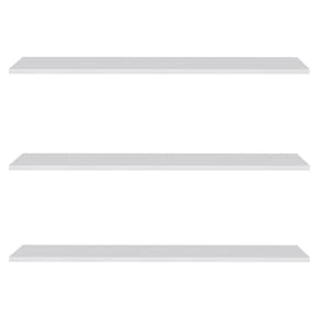 Prateleira Flutuante Para Sala Kit 3 Suporte Invisível 91cm Yara Branco - Lumil