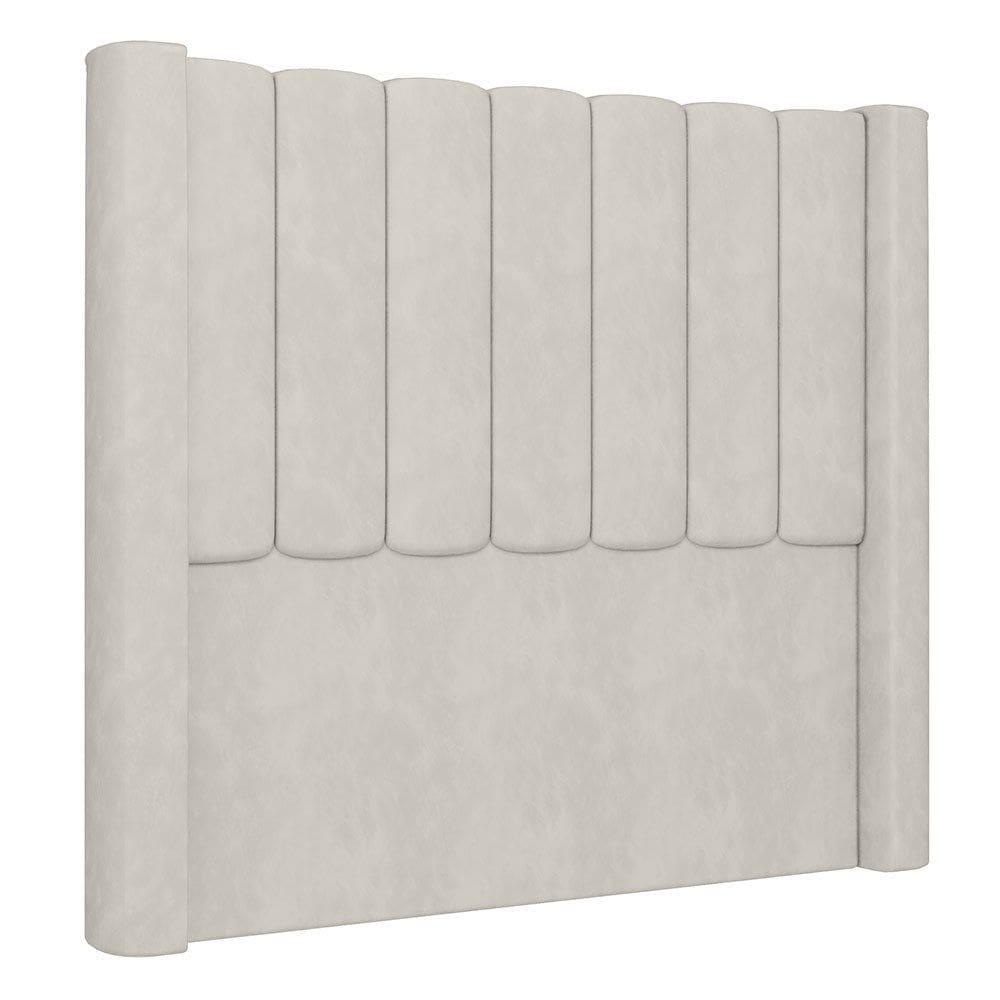 Cabeceira Casal Queen Cama Box 160cm Claire I02 Veludo Bege - Mpozenato