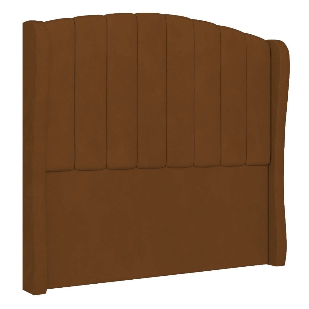Cabeceira Casal King Cama Box 195cm Glenda I02 Veludo Terracota - Mpozenato