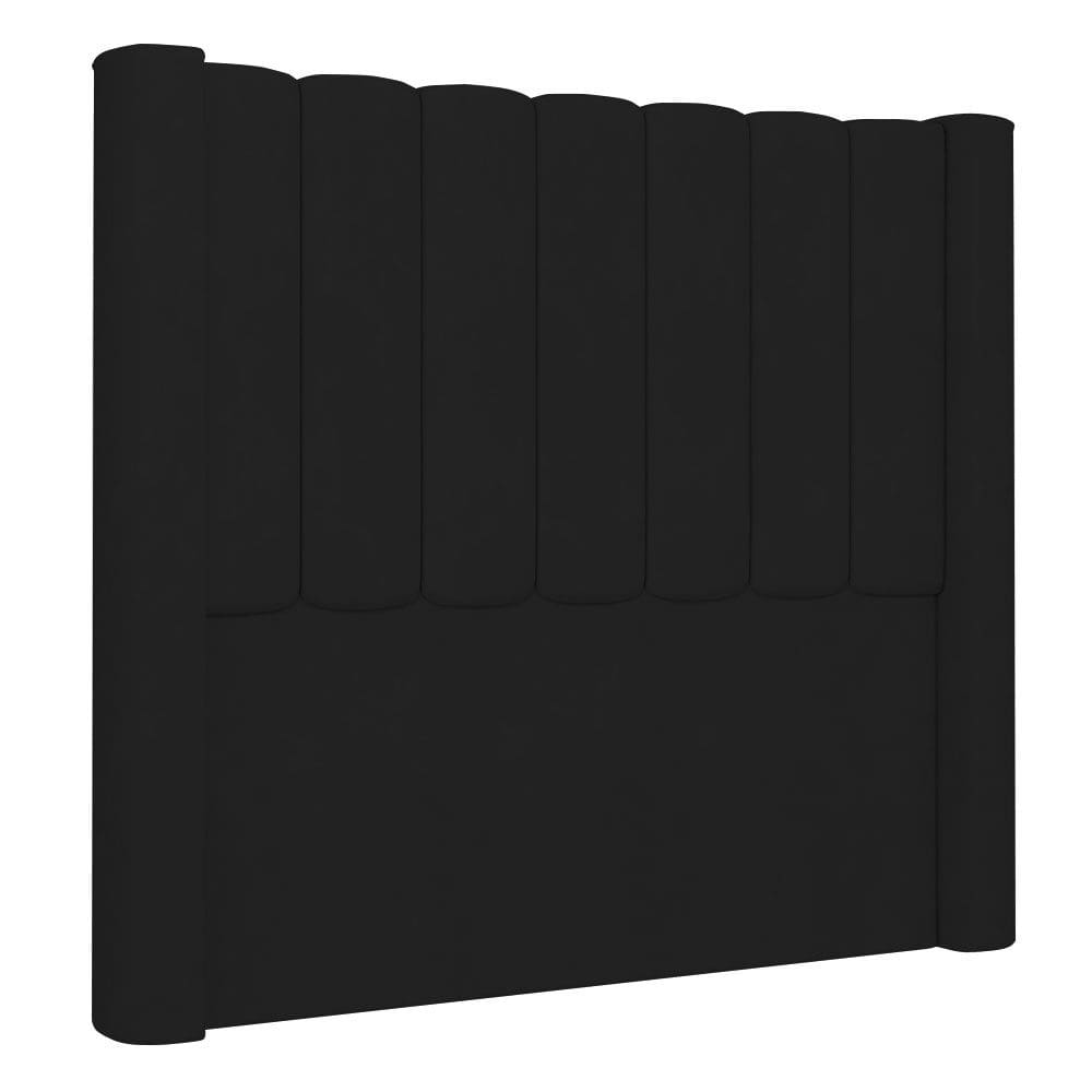 Cabeceira Casal Cama Box 140cm Claire I02 Veludo Preto - Mpozenato