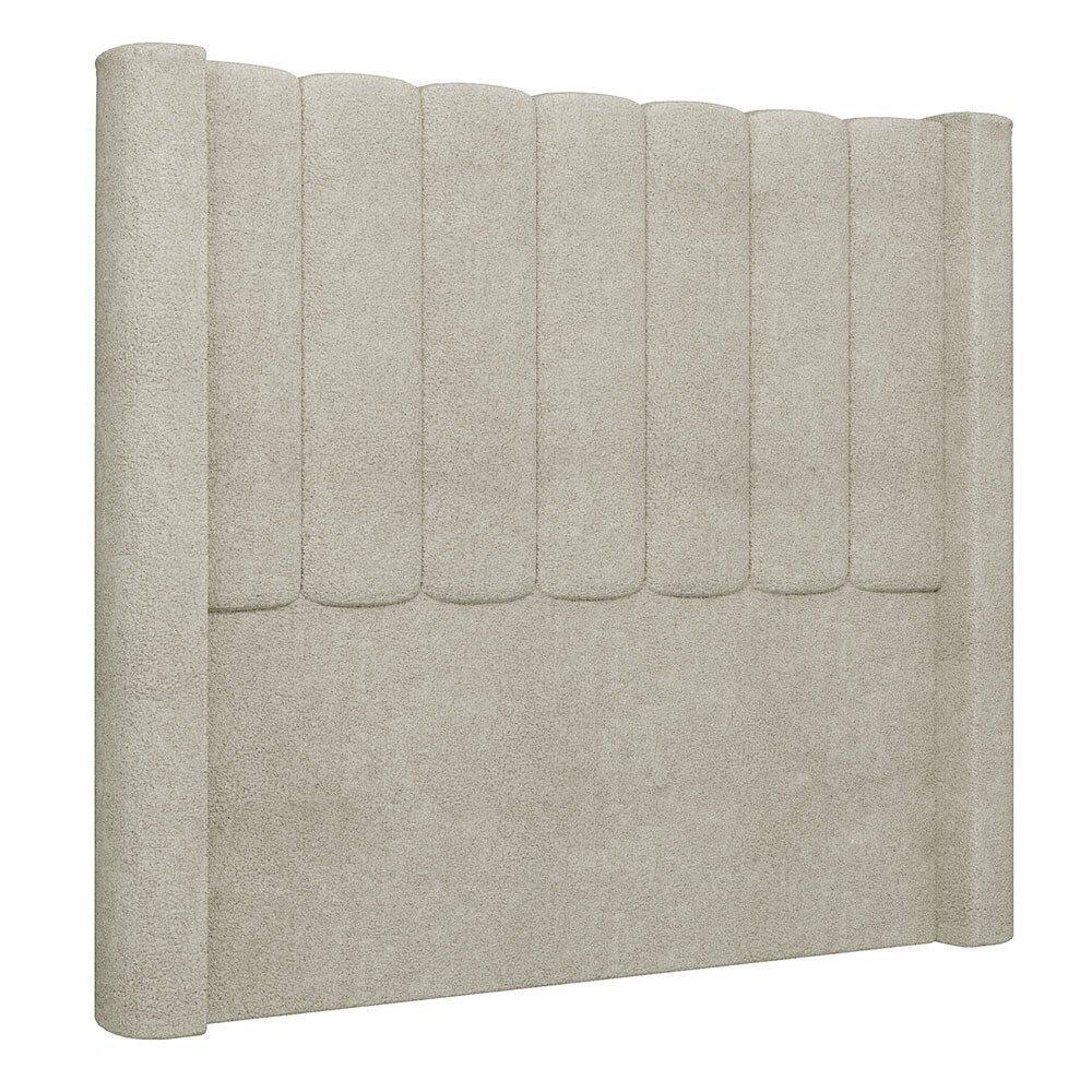 Cabeceira Casal Queen Cama Box 160cm Claire I02 Bouclê Bege - Mpozenato