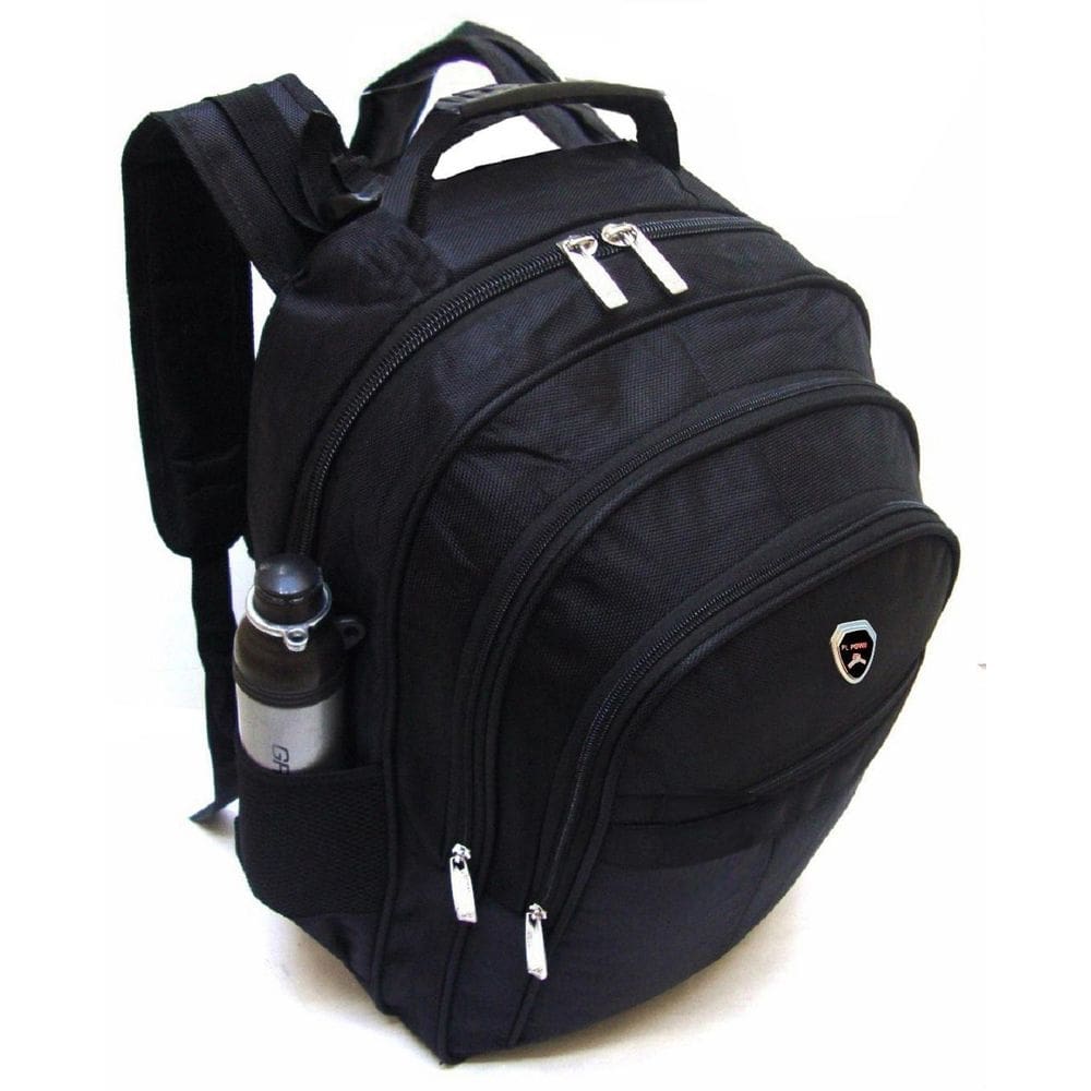 Mochila bolsa reforçada grande escolar mas/fem - preta
