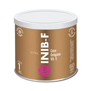 Vital Inib-F Vitamina E Óleo De Coco 60 Cápsulas