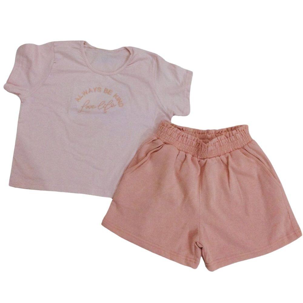 Conjunto Vrasalon Fem Infantil Rosa