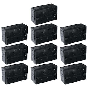 Kit Com 10 Caixa De Luz 4X2 Embutir Preta